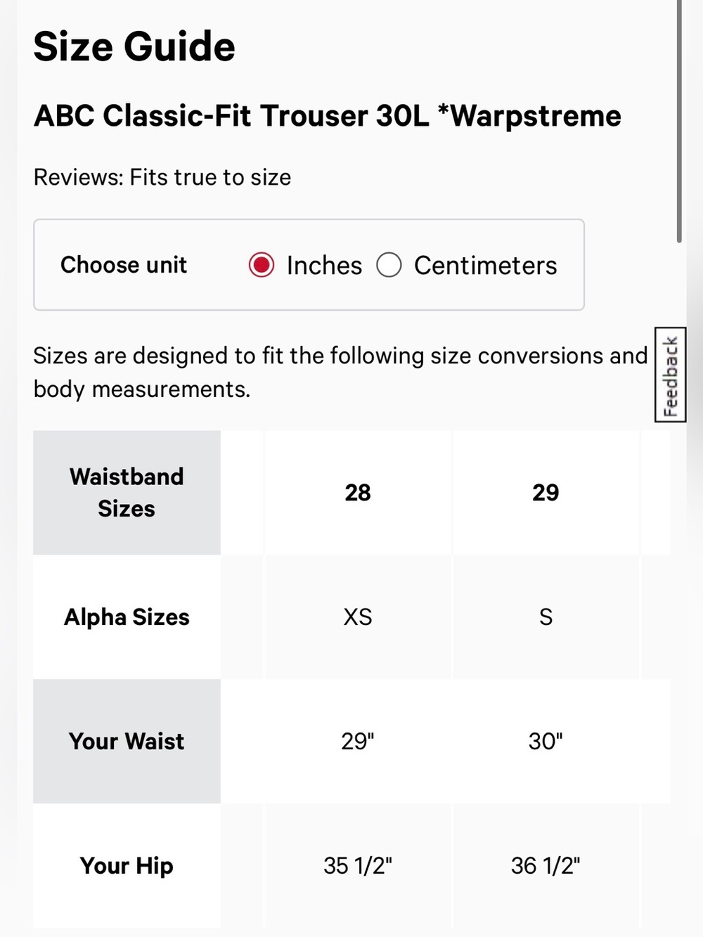 NWT lululemon athletica 28x30 ABC Classic-Fit Trouser Warpstreme Trench - Picture 14 of 16